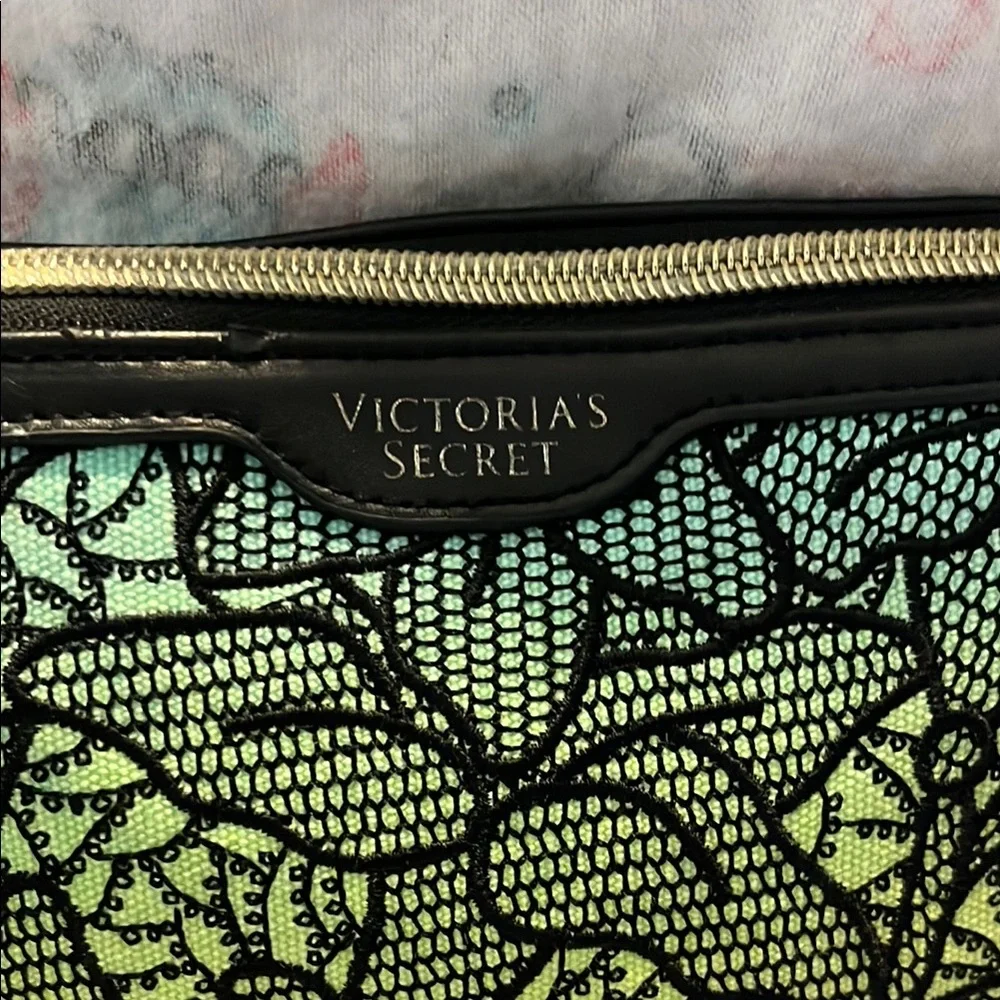 2 Victoria's Secret Cosmetic Bags with Zippered Closure